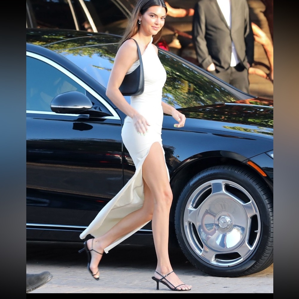 The Row bare heeled sandals retail $890, black, very good condition